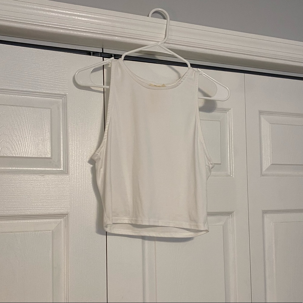 White crop top